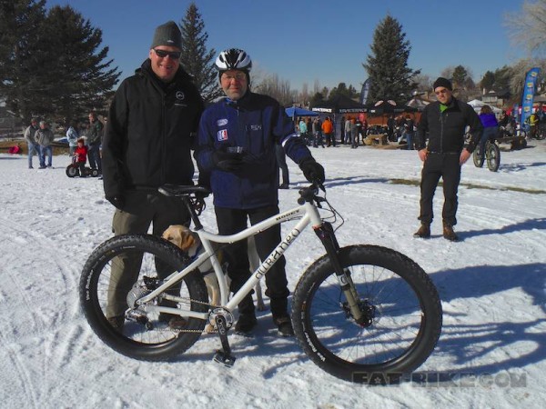 QBP Advocacy Director, Gary Sjoquist, checks out Durango Bike Company's new Hooey.
