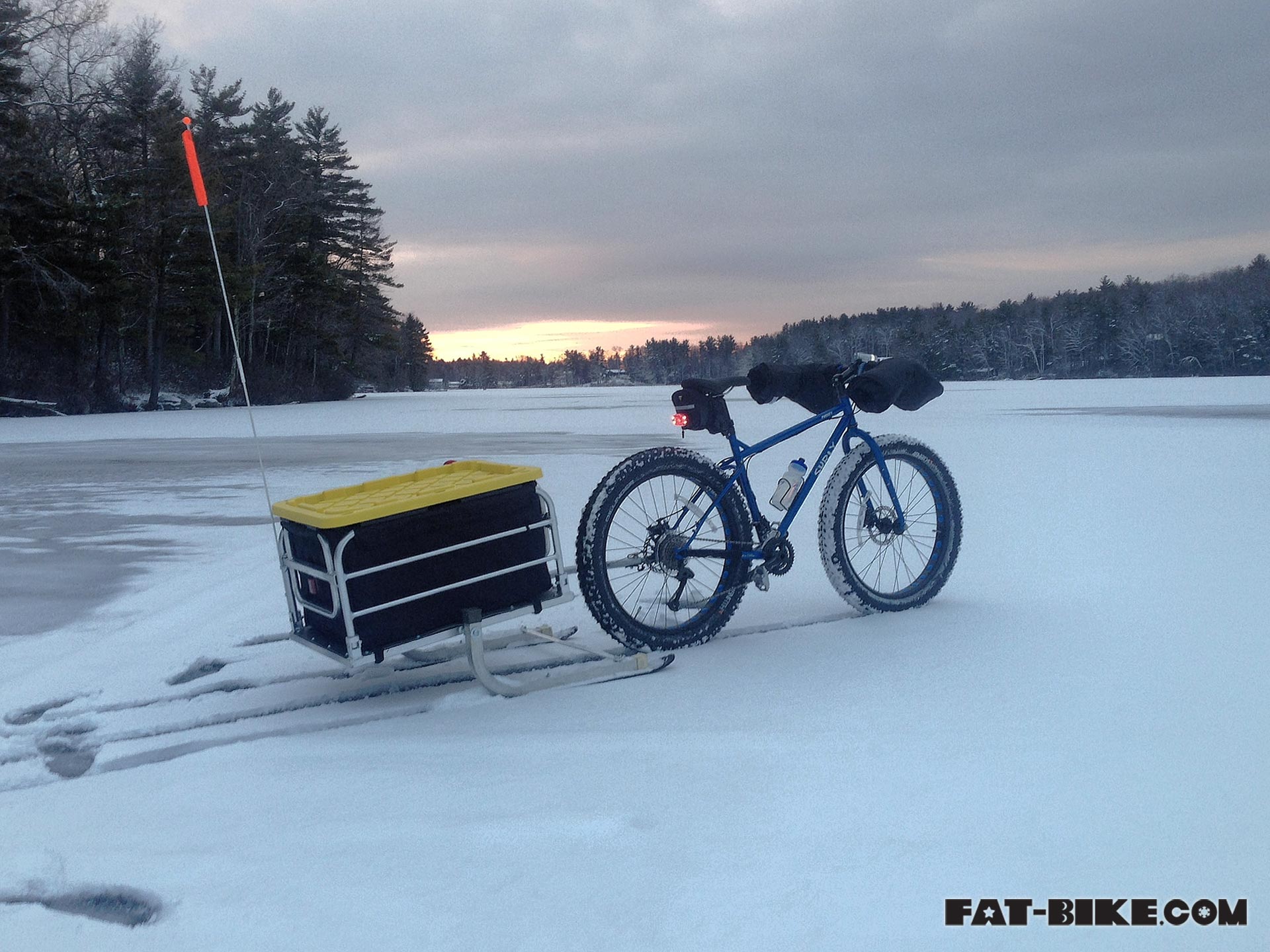 Fat-biking and Ice Fishing