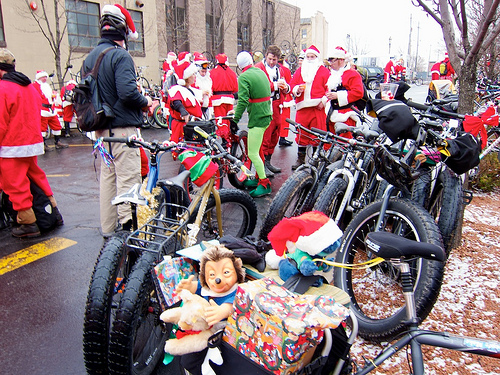 fat-bikes at Santa Rampage