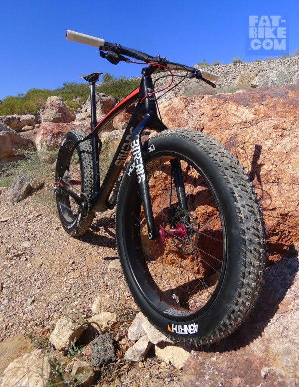 The 21 pound 10 oz. Borealis Yampa Carbon with Carbodale Rims (also made of carbon fiber)