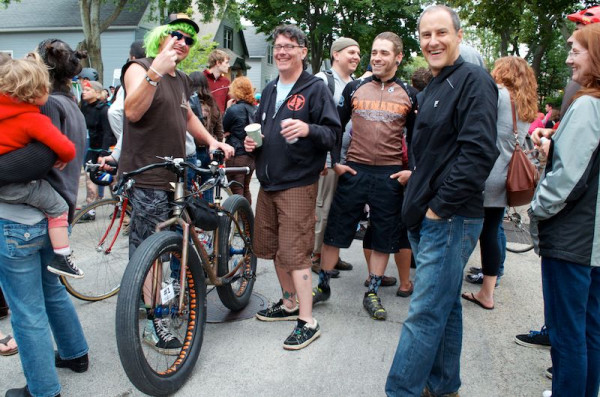 The Team A winning fat-bike at the 24-hour urban event, the Riverwest 24. 