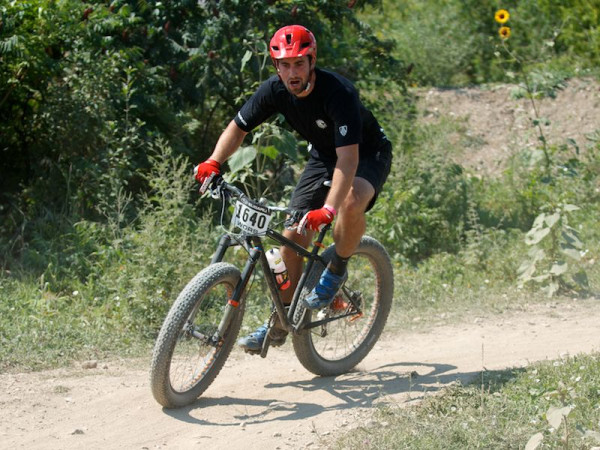 Aristotle Peters competing in the fat-bike class at a recent WORS race.