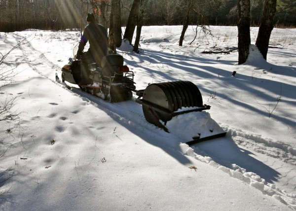 Upcoming Trail Grooming articles will highlight solutions such as this roller that is used at the Levis Trow Trails in Wisconsin.