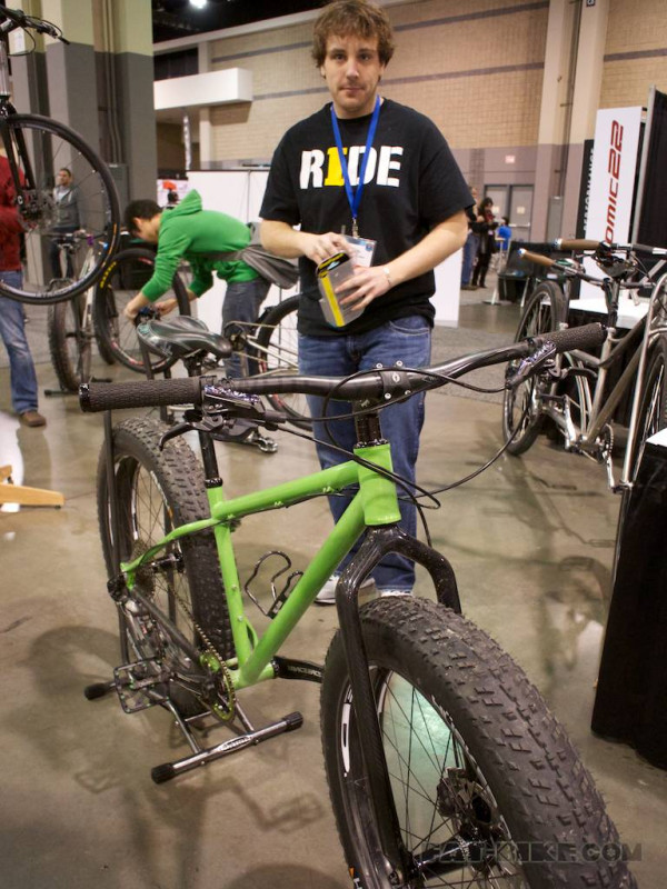Ryan Grant built this fat=bike in the University of Iowa's frame building class.
