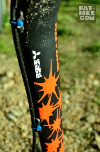 on one carbon fat fork graphics