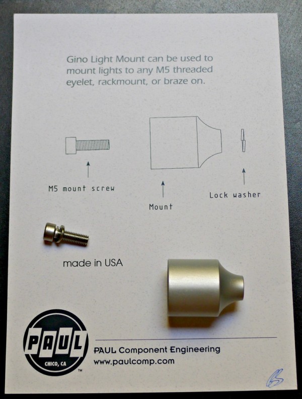 paul components gino light mount and inst