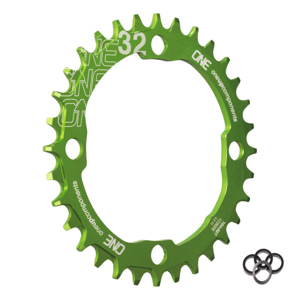 OneUp-Components-32T-104BCD-Narrow-Wide-Chainring-Green-Iso