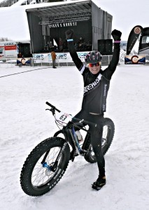 Amy Beisel won the Fat Bike World Championships on a Crestone!