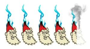 4.5 of 5 FLAMING gnomes