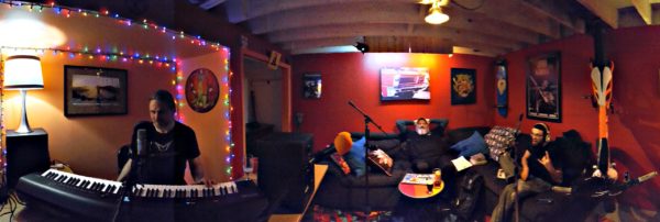 Crazy Chris Daisy - Gnomez & Evan LarSSon in the new Studio - Photo by Dave Krueger